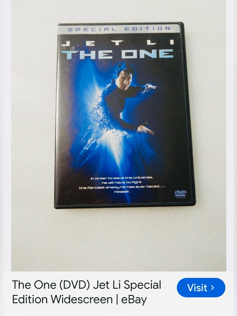 #3388**The One (Special Edition) - Jet Li DVD (Black/Blue)